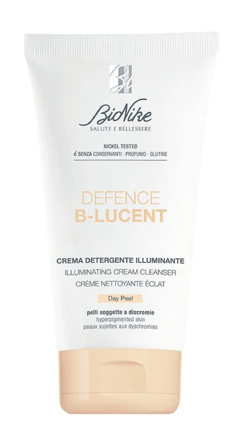 Bionike Defence B-Lucent - Day Peel, Crema Viso Detergente Illuminante, Attenua le