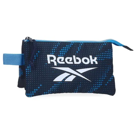 Reebok John, Astuccio Scuola, Astuccio Triplo,Nero Di Joumma Bags., blu, Astuccio triplo