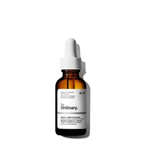 The Ordinary Aloe 2% + NAG 2% Solution, Siero trattante viso, Lenisce la pelle e aiuta a