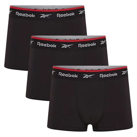 Reebok Redgrave Boxer Uomo | Set da 3 Boxer Uomo Sportivi in Cotone 100% | Mutande Uomo