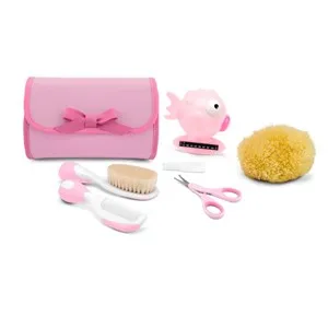 Chicco Set Bagnetto Neonato Rosa (spazzola, pettine)
