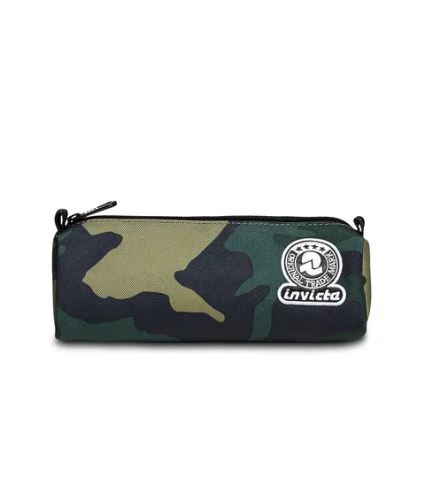 Invicta Portapenne Scuola, Camouflage Verde Militare, Mono Scomparto, Astuccio Scuola
