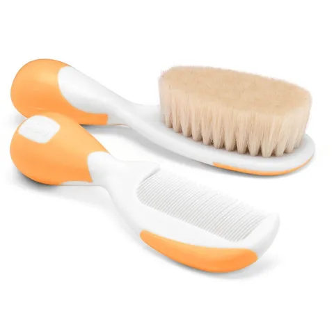 Chicco Set Spazzola e Pettine Neonato Arancione