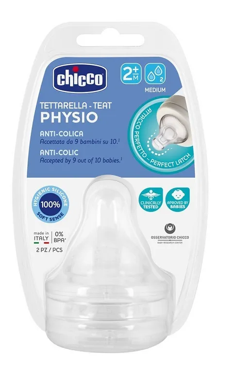 Chicco Tettarella Silicone Soft Sense 2+ Mesi (2 Pezzi)