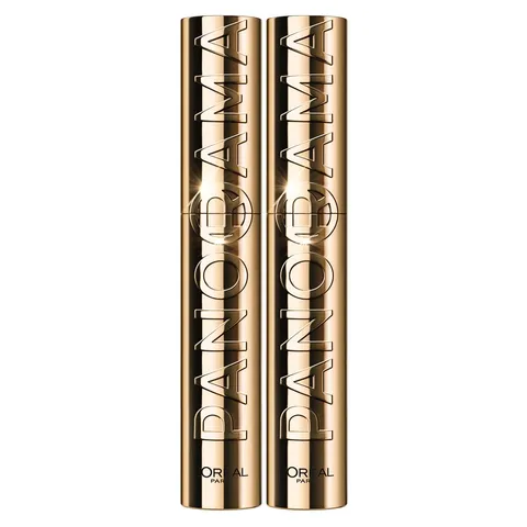 L'Oréal Paris Mascara Volumizzante Bipacco, Ciglia a Ventaglio, Sguardo più Ampio, Adatto