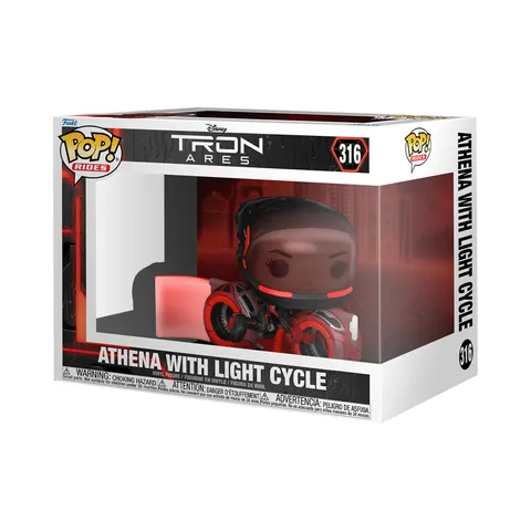 Funko POP! Ride: Tron: Ares - Athena with Light Cycle