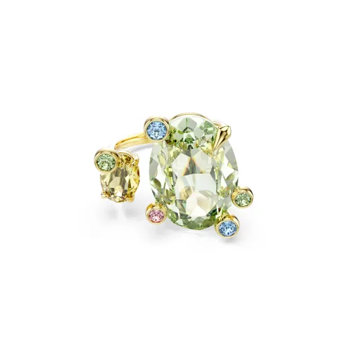 Swarovski Gema Anello Aperto a Fascia, Gioiello Versatile con Cristalli Multicolore