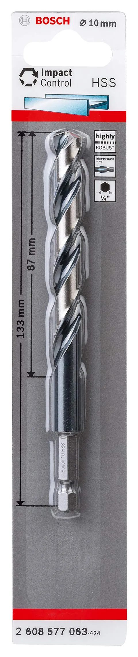 Bosch Professional 2608577063 Punta HSS Impact Control per Metallo, Accessorio per