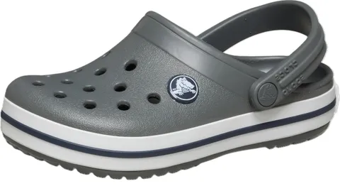 Crocs Unisex Bambino Crocband Clog T Zoccolo, Grigio Ardesia, Blu Navy, 8 UK Child
