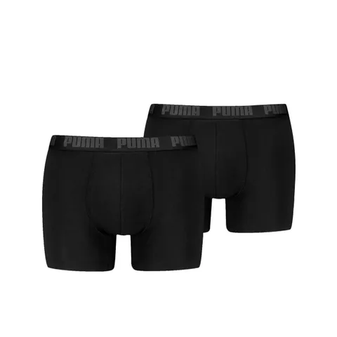 PUMA Everyday Basic Boxer 2p, Biancheria Intima Uomo, Black/Phantom - New, S