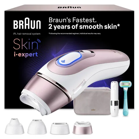 Braun Skin I·Expert Epilatore Luce Pulsata Smart, Epilazione Laser Peli Donna a Casa