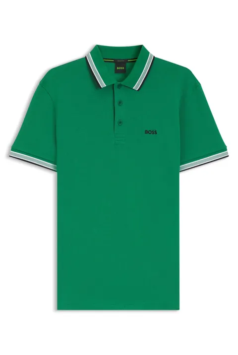 Boss Polo da Uomo, Bright Green 320, XL