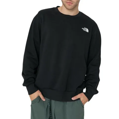THE North FACE NF0A89FBJK3 M Simple Dome Crew Maglia Lunga Uomo TNF Black Taglia XS