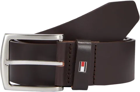 Tommy Hilfiger Uomo Cintura New Denton 4.0 Belt Cintura in Pelle, Marrone (Testa Di Moro), 85 cm