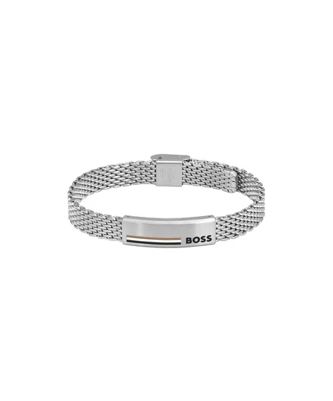 BOSS Jewelry Braccialetto a catena da uomo Collezione ALEN in Acciaio Inossidabile