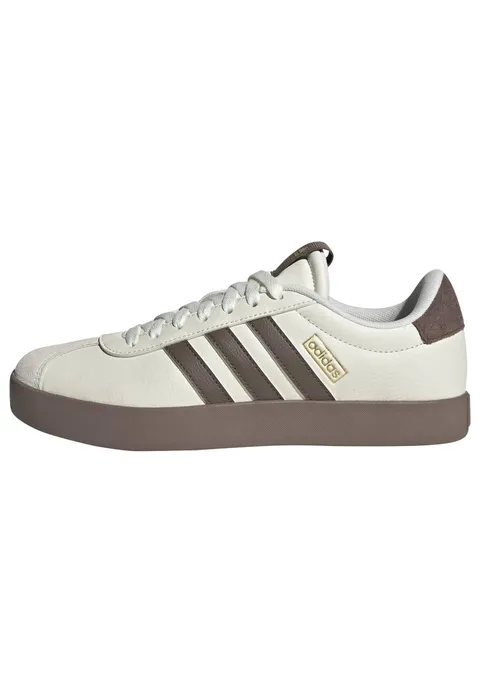 adidas Donna VL Court 3.0 Shoes, off White/Earth Strata/Gold Met., 38 EU