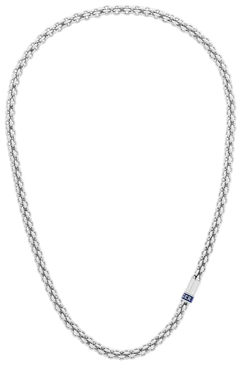 Tommy Hilfiger Gioielli da Uomo: Bracciale a Catena Placcato in Oro 23K e Collana in Acciaio Inossidabile Argento