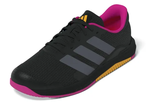 adidas Uomo Dropset Base Training Shoes, Core Black/Onix/Shock Pink, 40 2/3 EU