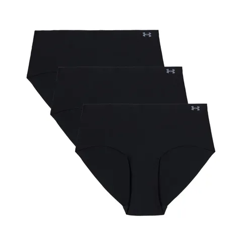 Under Armour Confezione da 3 Slip Hipster da Donna Pure Stretch - Invisibili, Senza Cuciture, Non Lascia segni, Ultraleggeri, Comfort Tutto Il Giorno
