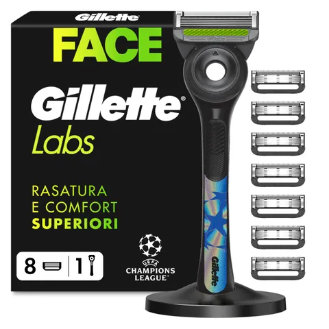 Gillette Uefa Champions League Special Edition Gillette Labs Rasoio a Mano Libera con
