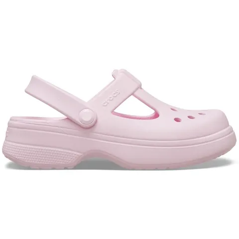Crocs Classic Mary Jane Clog K, Zoccoli Unisex - Bambini e Ragazzi, Latte Rosa, 33/34 EU