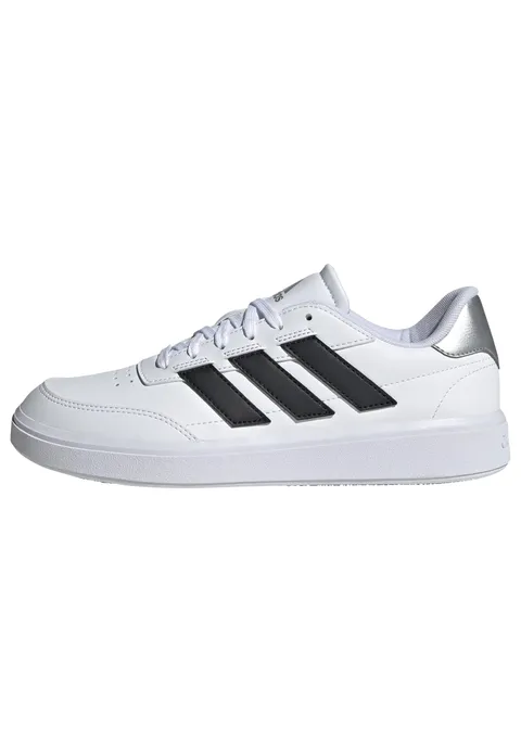 adidas Donna Courtblock Shoes, Cloud White / Core Black / Silver , 37 1/3 EU