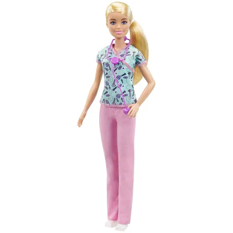 Barbie Playset con Bambola Infermiera e Tanti Accessori, Giocattolo per Bambini 3+Anni