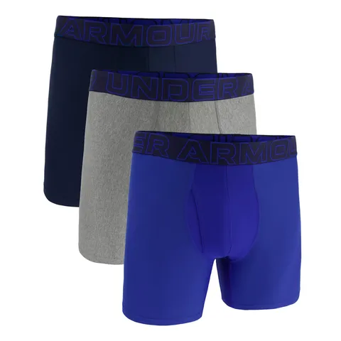 Under Armour Confezione da 3 Boxer da Uomo Tech Performance, Gamba da 15 cm - Traspiranti, assorbono Il Sudore, Morbidi, Comfort Tutto Il Giorno