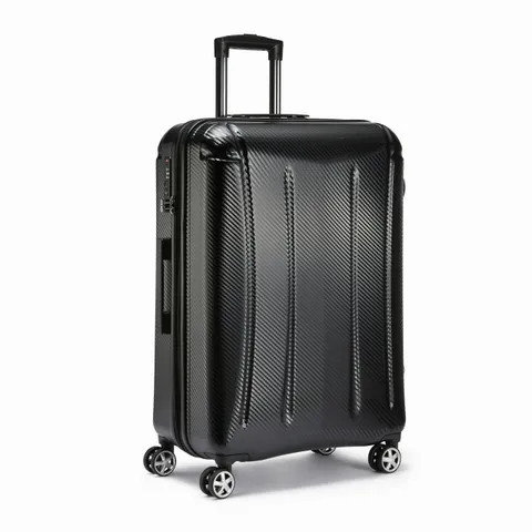 Amazon Basics - Valigia Rigida Grande con Ruote, Oxford con Lucchetto Approvato TSA