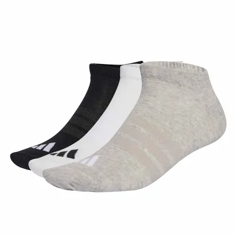 adidas Unisex - Adulto Thin&Light Essentials Low Cut Socks 3 Pair Pack, medium grey