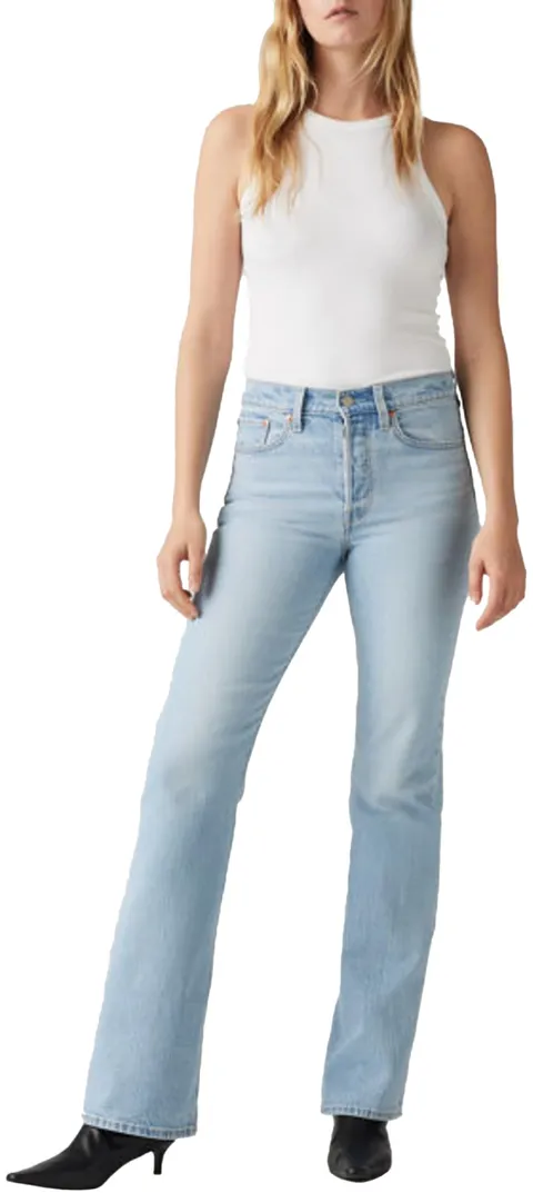Levi's Wedgie Boot Pants Donna, Blasted Stone Clean, 26W / 32L