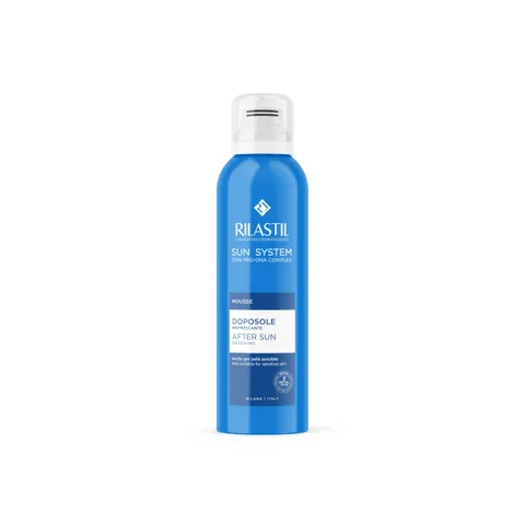 Rilastil Sun System Mousse Doposole Rinfrescante per Pelle Sensibile con Pantenolo, Aloe