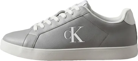 Calvin Klein Uomo Sneakers con Suola Preformata Derby con Logo, Grigio (Formal