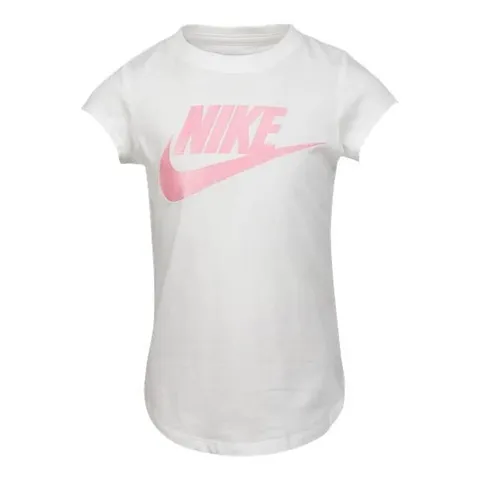 Nike Futura SS T-Shirt per Bambina White 2/3 Anni