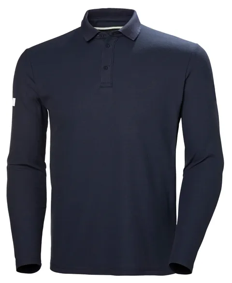 Helly Hansen Men's Crewline Ls Polo, Navy, XL