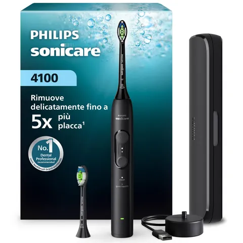 Philips Sonicare 4100 Spazzolino Elettrico (Nero)