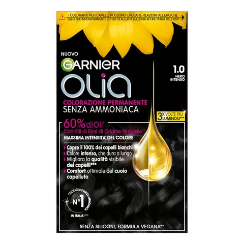 Garnier Olia Midnight Tinta Capelli, Colorazione Permanente Senza Ammoniaca, Copre il