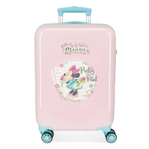 Disney Minnie Florals Valigia da cabina rosa 38 x 55 x 20 cm Rigida ABS chiusura a