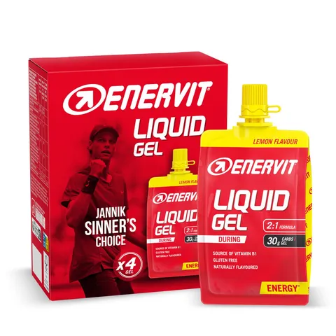 Enervit, Liquid Gel Limone, Gel Energetico con Maltodestrine, Per Sport ad Alta