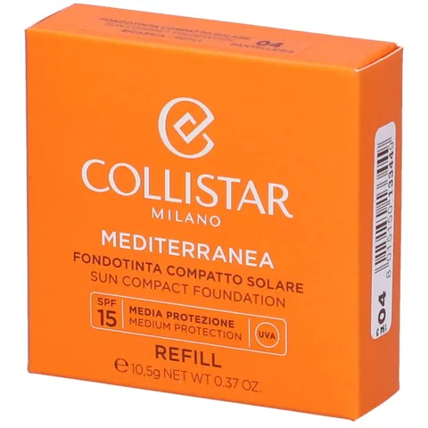 Collistar Mediterranea Fondotinta Compatto n. 04 Pantelleria, Smart Sun Protection SPF