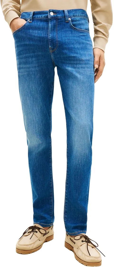 Tommy Hilfiger Uomo Jeans Slim Bleecker Jax Elasticizzati, Blu (Jax Blue), 28W/32L