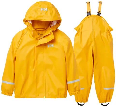 Helly Hansen Enfants Unisexe K Bergen 2.0 Pu Ensemble de pluie, Jaune Essentiel, 1