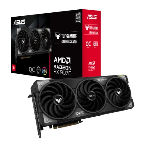 ASUS TUF Gaming AMD RX 9070 OC Edition, Scheda Grafica 16 GB GDDR6, 256 Bit, PCIe 5.0, 1