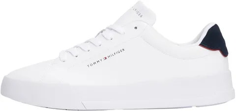 Tommy Hilfiger TH Court Lth Detail Ess Fm0fm05367, Sneaker Uomo, White (White/Desert