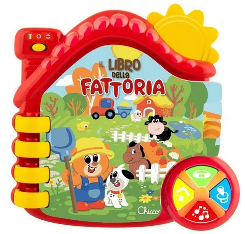 Chicco Libro della Fattoria interattivo bilingue (6-36 mesi)