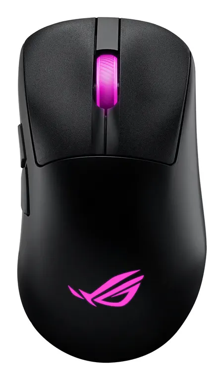 ASUS ROG Keris II Origin Mouse Gaming Wireless, Sensore Ottico AimPoint Pro 42K, Tasti ROG Micro Switch II, Ricevitore ROG Omni, 5 Pulsanti Programmabili, Ergonomico, Solo 64 g di Peso, Nero
