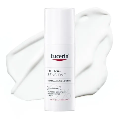 Eucerin Ultra Sensitive Trattamento Lenitivo Pelle Normale e Mista 50 ml, Crema viso
