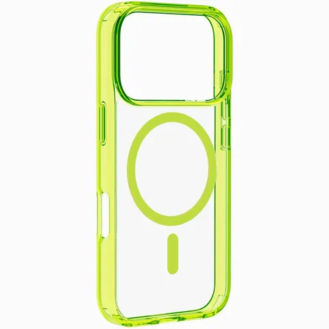 cellularline - Iconic Mag - Custodia trasparente iphone 17 Pro - Bordi Colorati - Ring
