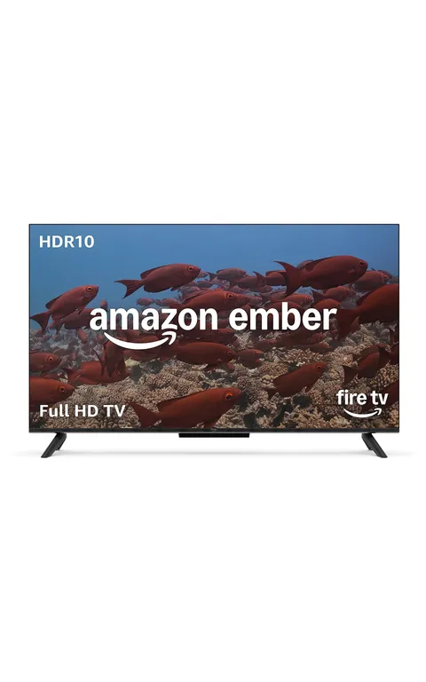 Amazon Ember Serie 2 da 40" con Fire TV (ultimo modello), smart TV HD con Telecomando vocale Alexa | Enhanced Edition, streaming veloce, Dolby Audio, modalità ambiente, TV in diretta gratuita