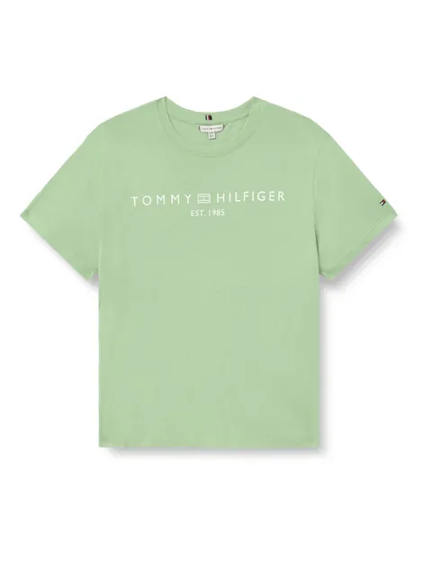 Tommy Hilfiger CRV Reg Corp Logo C-Nk SS Ww0Ww41724, Verde, 50